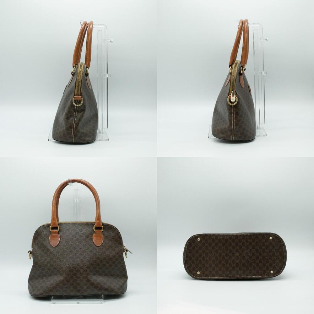 Celine Macadam handbag leather brown gold